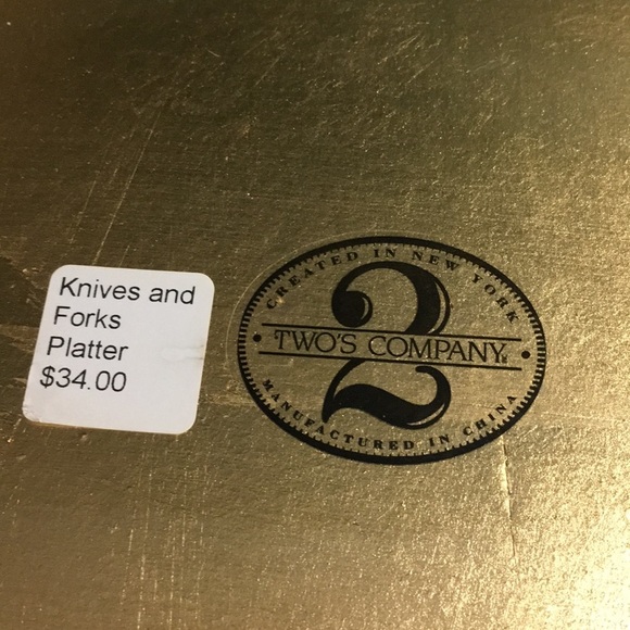 Knives & Forks Glass Platter - Picture 6 of 8